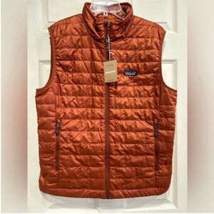 Patagonia Men's Size M Medium Nano Puff Insulated Vest Burnished Red NWT Puffer